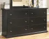Ashley Furniture B138-31 Maribel - Six Drawer Dresser - Black