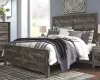 Ashley Furniture B440/31/36/58/56/99 Ashley Furniture B440/31/36/58/56/99 Wynnlow - 5 Pc. - Dresser, Mirror, King Crossbuck Panel Bed - Gray