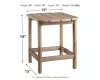 Ashley Furniture P014/898(2)/703 Ashley Furniture P014/898(2)/703 Sundown Treasure - 3 Pc. - Conversation Set - Grayish Brown