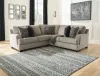 Ashley Furniture 56103S1 Ashley Furniture 56103S1 Bovarian - Right Arm Facing Sofa With Corner Wedge 2 Pc Sectional - Stone