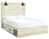 Ashley Furniture B192B17 Ashley Furniture B192B17 Cambeck - Queen Panel Bed With Side Storage Drawers - Whitewash