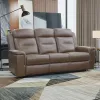 New Classic L4587-30P1-BRN Keldon - Reclining Sofa With Power Footrest - Brown