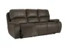 New Classic U093-30P2-BRN Brookings - Sofa With Power Headrest & Footrest - Brown