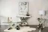 CoasterElevations 723449 Taffeta - V-Shaped Mirrored Entryway Console Table - Silver