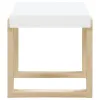 CoasterEssence 753397 Pala - Rectangular End Table - White High Gloss And Natural