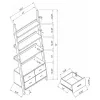 CoasterEveryday 800319 Colella - 5-Shelf Storage Ladder Bookshelf - Cappuccino