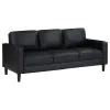 Coaster Fine Furniture 508361-S3 Ruth - 3 Piece Upholstered Track Arm Sofa Set - Black
