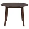 Coaster Fine Furniture 150340 Barton - 5 Piece Round Wood Dining Table Set - Dark Brown