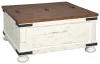 Ashley Furniture T459-20 Wystfield - Cocktail Table with Storage - White / Brown