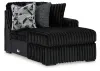 Ashley Furniture 98103S9 Ashley Furniture 98103S9 Midnight-Madness - 3-Piece Sectional With Raf Corner Chaise - Onyx