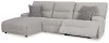 Ashley Furniture 93605S7 Ashley Furniture 93605S7 Acklen Place - 3-Piece Power Reclining Sectional With LAF Power Reclining Back Chaise - Pewter