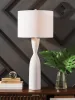 Ashley Furniture L236004 Davinford - Poly Table Lamp - White
