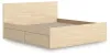 Ashley Furniture EB9632B24 Ashley Furniture EB9632B24 Onita - King Panel Platform Bed With 2 Side Storage - Natural