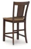 Ashley Furniture PCD651-124 Rylandeen - Barstool (Set of 2) - Light Brown / Dark Brown