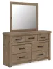 Ashley Furniture PCB2844B1 Ashley Furniture PCB2844B1 Oliandon - Dresser And Mirror - Light Brown