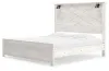 Ashley Furniture B1190B9 Ashley Furniture B1190B9 Gerridan - King Panel Bed With Sconces - White