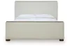 Ashley Furniture PCB843B5 Radkin - California King Upholstered Panel Bed - Burnished Brown