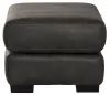 Jackson Furniture Industries 445310-1227/28-3027/28 Grant - Faux Leather Ottoman - Steel