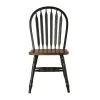 Liberty Furniture 186B-C1000S Liberty Furniture 186B-C1000S Carolina Crossing - Windsor Side Chair - Black / Antique Honey