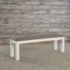 Liberty Furniture 182-C9001B Brook Bay - Upholstered Dining Bench - Textured White / Carbon Gray