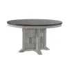 Liberty Furniture 237-DR-PED River Place - Pedestal Table - Riverstone White & Tobacco