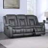 New Classic U2505-30-DGY Morello - Sofa With Dual Recliner - Gray