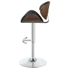 CoasterEssence 130504 Harris - Adjustable Bar Stool - Black And Chrome