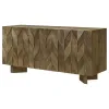 Coaster Fine Furniture 130515 Tyler - 3 Door Solid Wood Sideboard Buffet Cabinet - Mango Brown