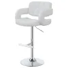 CoasterEssence 102557 Brandi - Adjustable Bar Stool - Chrome And White