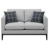 CoasterElevations 508682 Apperson - Upholstered Track Arm Loveseat - Light Gray
