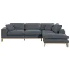 CoasterElevations 508857 Persia - Upholstered Track Arm Sectional Sofa - Gray