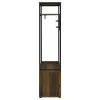 Coaster Fine Furniture 980006 Quincy - 2 Door Coat Rack Hall Tree Storage Bench - Dark Pine