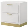 Coaster Fine Furniture 224772 Caraway - 2-Drawer Nightstand - White
