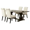 CoasterEssence 107411-S5 Parkins - 5 Piece Rectangular Dining Table Set - Rustic Espresso