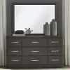 Liberty Furniture 732-BR-DM Cascade Falls - Dresser & Mirror - Satin Espresso