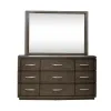 Liberty Furniture 732-BR-DM Cascade Falls - Dresser & Mirror - Satin Espresso