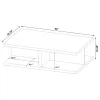 Coaster Fine Furniture 706178 Cortona - Square Engineered Wood Cocktail Coffee Table - Mango