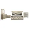 Coaster Fine Furniture 222661Q-S5 Lorient - 5 Piece Queen Bedroom Set - Ivory And Camel