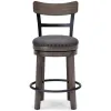 Ashley Furniture D388-224 Caitbrook - UPH Swivel Barstool  - Gray