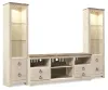 Ashley Furniture W267W16 Ashley Furniture W267W16 Willowton - 3-Piece Entertainment Center - Whitewash