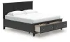 Ashley Furniture B687B19 Ashley Furniture B687B19 Lanolee - King Panel Storage Bed - Black