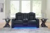 Ashley Furniture 36603/15/18/13 Ashley Furniture 36603/15/18/13 Fyne-Dyme - 3 Pc. - Power Reclining Sofa, Power Reclining Loveseat, Power Recliner - Sapphire