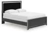 Ashley Furniture PCB3380B6 Ashley Furniture PCB3380B6 Zuraleus - Queen Upholstered Panel Bed - Black