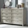 Liberty Furniture 902-BR31 Belmar - 8 Drawer Dresser - Washed Taupe