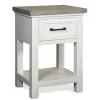 Riverside Furniture 37298 Cora - One Drawer Nightstand - White