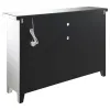 CoasterElevations 183627 Melinda - 2-Door LED Mirrored Wine Storage Bar Cabinet - Silver
