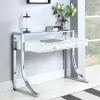 CoasterEssence 802141 Gemma - 2-Drawer Writing Desk - White High Gloss