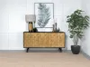 Coaster Fine Furniture 950383 Aminah - 3 Door Wood Accent Cabinet - Natural And Black