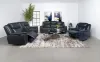 Coaster Fine Furniture 610271-S3 Sloane - 3 Piece Upholstered Reclining Sofa Set - Blue