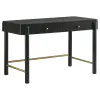 Coaster Fine Furniture 224337-SET Arini - 2 Piece Makeup Vanity Table And Mirror Set - Black
